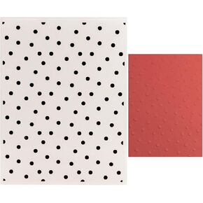 POLKA DOTS البلاستيك مجلدات النقش للبطاقات التي تصنع نقاط خلفية نسيج الإستنسل للورق DIY الحرف اليدوية الألبوم ألبوم صورة زخرفة الصورة