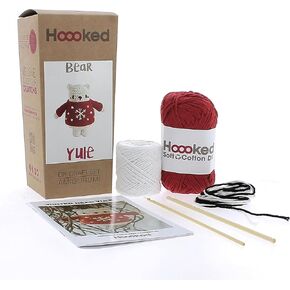 PAK346 Eco Barbante Milano Cotton Winter Bear Crochet Amigurumi Kit