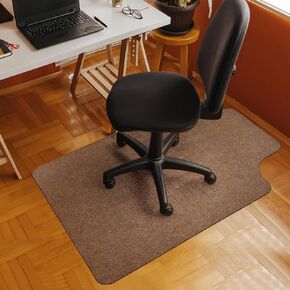 2 Pack Office Rolling Chair Mat for Carpet & Hardwood Floor 36"x48" Desk Chair Mat Extended Lip for Carpeted Floor Rolling Computer Chair Mat for Carpet Office Chair Floor Protector with Lip-Grey