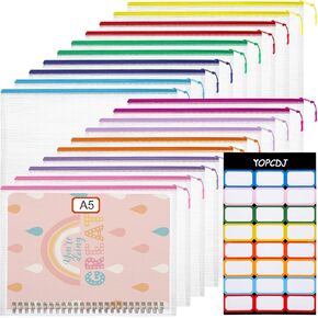 25pcs Mesh Zipper Pouch for Organization and Storage,Clear PVC Travel Zipper Bags,Multipurpose Storage Bags Suitable for Travel, School, and Office Supplies