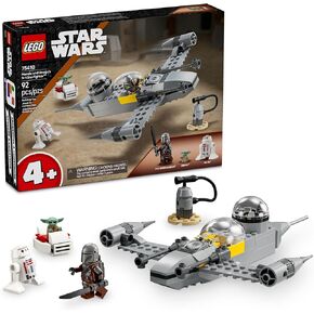 LEGO Star Wars: The Mandalorian Mando and Grogu's N-1 Starfighter Toddler Building Toy - Star Wars Baby Yoda Toy for Kids, Boys & Girls, Ages 4+ - Educational Preschool Toy Gift for Birthdays - 75410