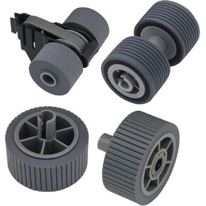 Intendvision Replacement Scanner Brake Roller and Pick Roller Set Compatible with for Fujitsu fi-7600 fi-7700 fi-7700S, Part No PA03740-K010 PA03740-K011