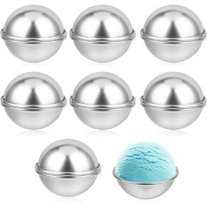 16 PCS Bath Bomb Moulds 6cm/2.3inch DIY Metal Bath Bombting Mould Morn Making Making Kit Bomb Bomb Press Make Kit للبالغين العفن المعدني للبالغين لتوصيلات صنع DIY