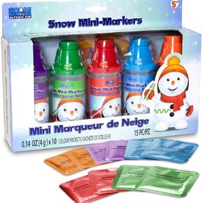Snow Markers Mini five colors set with ten color packets