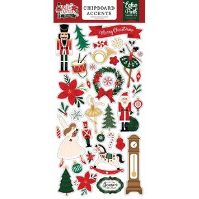 Echo Park Chipboard 6"X13"-Accents, Nutcracker Christmas