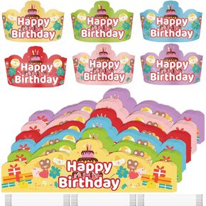 Birthday Crowns for Classroom Birthday Party Hats Paper Birthday Hat Crowns for Teachers School Classroom