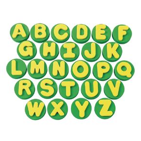 Colorations ablescase alphabet Stampers - مجموعة من 26 ، مجموعة من طوابع الأبجدية الكبيرة المكتنمة تحتوي على جميع الحروف في الأبجدية ،