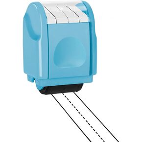 WAFJAMF Handwriting Lines Stamp Roller Self-Inking Line Rolling Stamps Handwriting Practice Tool for Teachers Kids Kindergarten - Blue