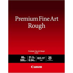 Canon Premium Fine Art Rough Paper (FA-RG1), 8.5' X 11', 25 Sheets (4562C002)