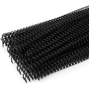 حزمة لفائف الموثق اليدوي 46 ثقبًا ، 100pcs 5/16 '' من أشواك المشط الأسود لحجم A4/A5/الحرف ، الحلقات 50،4: 1 الملعب