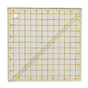 HONEYSEW Half Square Acrylic Triangle Ruler Quilting Ruler with Grid Lines for Sewing and Crafting Projects (Acrylic, 2.5"x2.5")