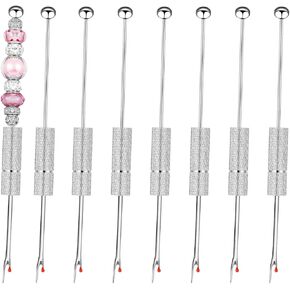 8 Packs Beadable Thread Cutter Seam Rippers for Sewing Metal Embroidery Removal Tool Beaded Tag Remover for DIY Craft