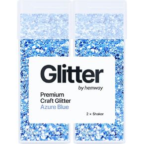 Hemway Premium Glitter Shakers - Mother of Pearl Iridescent | Fine Metallic Flake Sequins for Resin & Epoxy Crafts | Craft Supplies for Tumblers, Festival, Face, Body, Eye & Nail Art | 130 g (2 Pack)