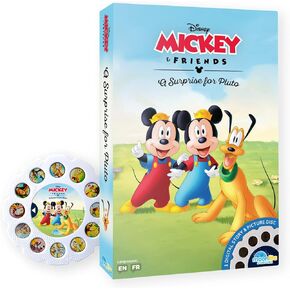 Moonlite Storytime Mickey and Friends A Surprise for Pluto Storybook Reel, A Magical Way to Read Together, Digital Story for Projector, Fun Sound Effects, Learning Gift for Kids Ages 1 Year and Up