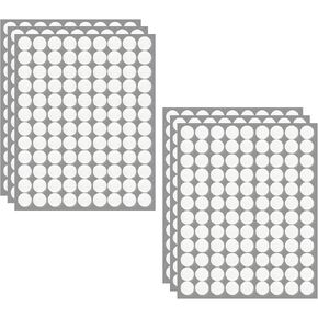 Self Adhesive Dots,15 mm/20 mm/25 mm Strong Round Adhesive Dots,380 Pcs(190 Pair) Hook and Loop Sticky Tape Nylon Small Circle Dot for Crafts, Classroom, Office, Home(3 Size,190 Pairs,White)