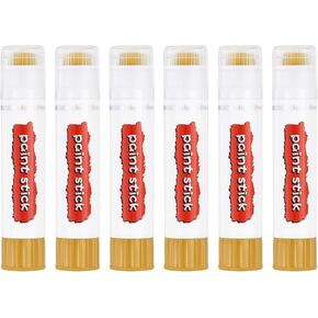 PATIKIL Solid Tempera Paints, 6 Pcs Washable Quick Drying Paint Sticks Paint Pens for Artists Beginners Art Supplies, Red