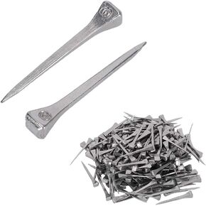 Majatou 250 Horseshoe Nails, Colored Glass Nails and Horse Racing Square Head Nails, Suitable for Colored Glass, handicrafts, Equestrian Training, and Equestrian Sports