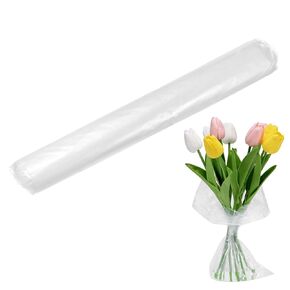 50-Pack Flower Water Retainer Plastic Bag, 11.8x15.7 Inch/ 30x40cm Wraps Clear Plastic Florist Supplies Water Retainer Bag for Flower Bouquet Wrapping, Fresh Flower Bag with Water