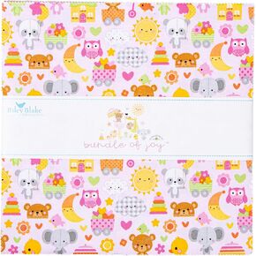 Doodlebug Design Bundle of Joy 10" Stacker 42 10-inch Squares Layer Cake Riley Blake 10-15290-42