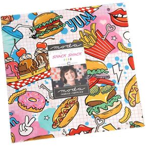 Moda Fabrics Snack Shack Layer Cake by Crystal Manning 11940LC, 10 Inches
