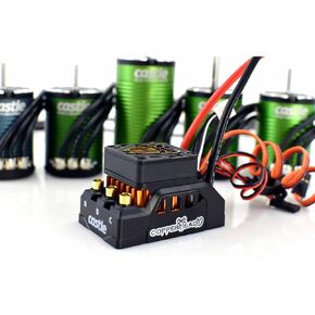 Castle Creations 1/10 Copperhead 1406-7700Kv Sensored Brushless ESC/Motor Combo, CSE10016604, Black, Green