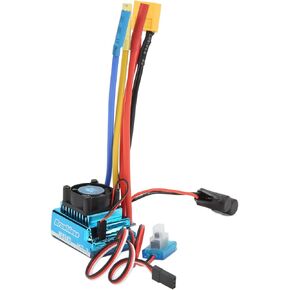 RC Brushless ESC 120A RC Brushless ESC Programmable 9th Level Acceleration Plug ESC Complete Motors for 1/10 1/8 RC Car