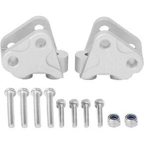 2Pcs RC Shock Linkage, Front Rear Lower Shock Linkage Link Mount for SCX10-II AXIAL RC Car(Silver) Car Model Accessory Replacement Parts Axblue