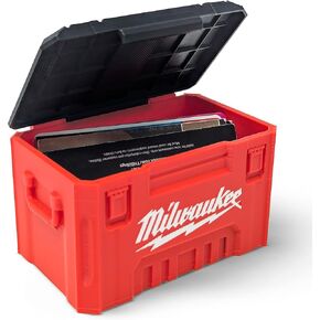 Milwaukee Style Round Business Card Holder - Packout-Inspired Desk Organizer for Small Business Essentials - Custom Personalized Office Accessories - Gift for Men - Made in USA