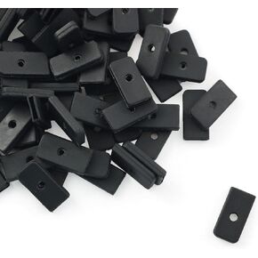 XGNG 120PCS 6mm Collar Corset Spiral Boning Tips End Caps for Sewing Polyester Boning, Black