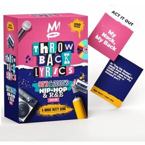 The 90s & 2000s Hip-Hop & R&B Music Party Game | Rap R&B Game 250 Cards of Trivia and Charades - Great for Game Nights, Date Nights, Adult and Family Games