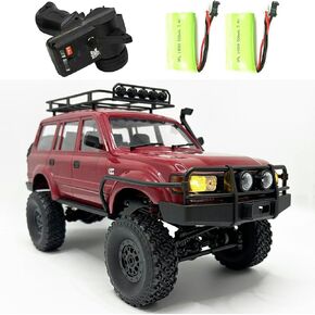 RC Crawler WPL C54-1 RC TRACK 1/16 RC ROCK CRAWLER 4X4 TRACK REMOTE TRACK OFF ROAD All Terrain RTR Perportional 260 Motor Motor Worderged Argraded and Bearbox Hobby RC Gift for البالغين 2 بطاريات