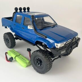 WPL C64-1 RC Crawler 4x4 RC Truck 1/16 Scale Remote Control Rock Crawler Off Road with Axle Mounted Servo 260 Motor Upgraded Chassis Fully Proportional 2 Batteries Hobby Toy for Adult