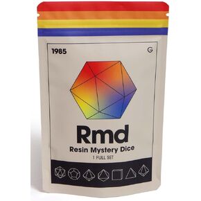 Sharp Edge Dice Set for DND for Dungeons and Dragons Ttrpg Games, Multi-Sided RPG Polyhedral Resin Roleplaying Games | Collectable Dice (Resin Mystery Dice)