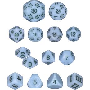 Misty Step - 14 Unusual Dice Set Approved for Use with Dungeon Crawl Classics - DCC - Unleashed Arcana…