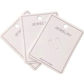 100pcs بروش بيضاء وبطاقات عرض بطاقات عرض للاضطراب الشعر باريت الشعر (5.7x7.2cm/2.2x2.8inch)
