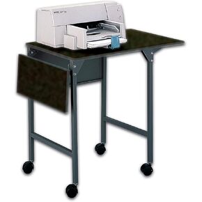 Safco Products 1876BL Machine Stand Desk with Drop Leaves, Black