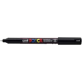 UNI-Ball POSCA Marker Pen PC-1MR - Black - Pack of 3 PENS