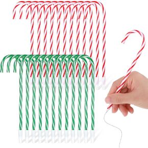 24 Pcs Christmas Candy Cane Pens, Candy Cane Chapstick Ballpoint Pens Bulk Xmas Black Ink Pens Green and Red Cane Pen Christmas Decoration Holiday New Year Home Decor Party Gift