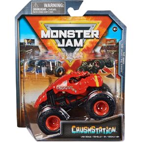 Monster Jam, Official Crushstation Monster Truck, Die-Cast Vehicle, 1:64 Scale, Kids Toys for Boys Ages 3 and up