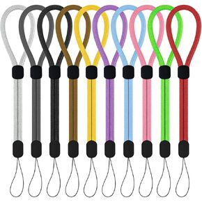 10Pcs Wrist Strap Lanyard,Adjustable Wrist Strap Phone Wrist Strap Nylon Lanyards for Keys Key Strap,Suitable for Electronic Devices Mobile Phones Cameras USB Flash Drives Wallets Badge(Colorful)