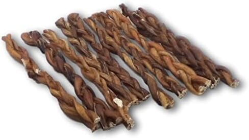 Top Dog Chews-12 "عصي البلطجة المضفر (10 حزمة) ، و 10 ٪ من عصي البيتزم الطبيعية ، ومضغ الكلاب طويلة الأمد ، وعلاج الكلاب الصحية منخفضة الدهون الغنية بالبروتين in Kuwait