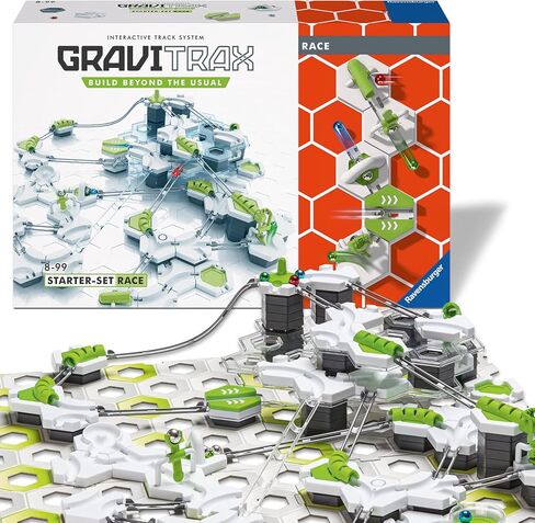 Ravensburger - Gravitrax - STARTER Set Race - 26287 - STEM Building Set - 180 قطعة - دوائر الكرة الإبداعية - الأعمار 8+ - النسخة الفرنسية in Saudi Arabia