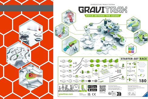 Ravensburger - Gravitrax - STARTER Set Race - 26287 - STEM Building Set - 180 قطعة - دوائر الكرة الإبداعية - الأعمار 8+ - النسخة الفرنسية in Saudi Arabia