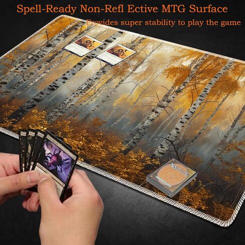 for MTG Playmat Non-Slip Rubber Play Mat with Storage Bag Combination, Ideal for Card Game Lovers TCG Play Mat, Cartoon Cat in Kuwait