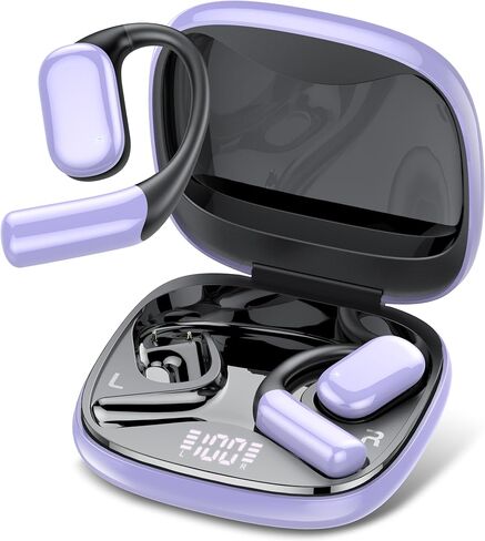Translation Earbuds, 145-language Real-time One Way Translation Device, Deep Stero Sound, 35H Battery Life, with ONE Year Subscription, Purple in Saudi Arabia