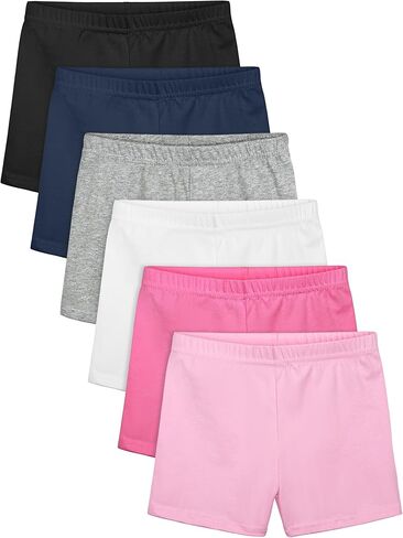 Ruisita 6 قطع من شورتات الدراجة للفتيات شورتات الرقص المسامية، شورتات الملعب، شورتات السلامة، شورتات اليوغا in Kuwait