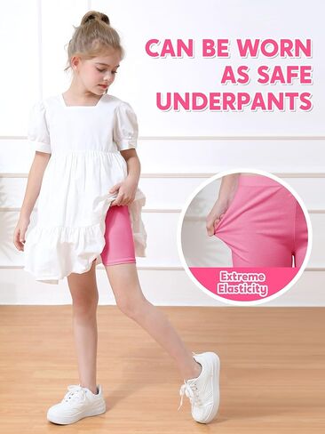 Ruisita 6 قطع من شورتات الدراجة للفتيات شورتات الرقص المسامية، شورتات الملعب، شورتات السلامة، شورتات اليوغا in Kuwait