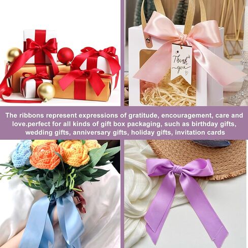 1 Inch x 100yds Satin Ribbon Solid Fabric Ribbons Roll for Gift Wrapping,Floral,Balloons,Craft Sewing,Valentine's Day,Wedding,Birthday Party Decoration(Black) in Kuwait