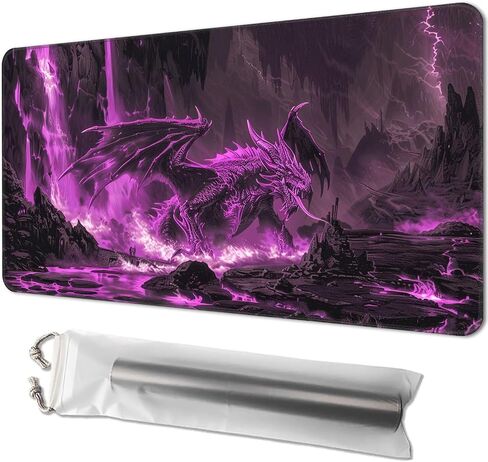 Playmat for MTG ، Game Mat 24 × 14 بوصة ، مع أكياس تخزين مجانية ، TCG و Poard Game Mat للبطاقات ، مثالية لعشاق لعبة الورق ، رائد الفضاء ديناصور in Kuwait