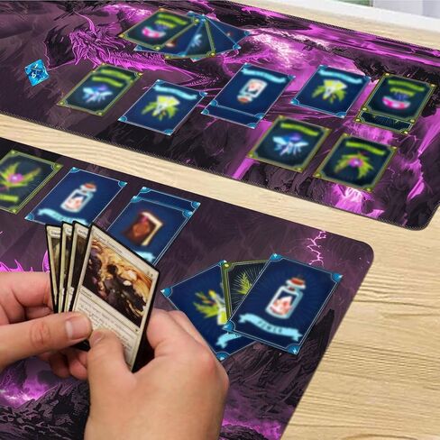 Playmat for MTG ، Game Mat 24 × 14 بوصة ، مع أكياس تخزين مجانية ، TCG و Poard Game Mat للبطاقات ، مثالية لعشاق لعبة الورق ، رائد الفضاء ديناصور in Kuwait